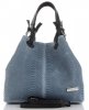 Kožené kabelka shopper bag Vittoria Gotti indigo V2L
